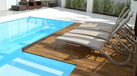 Linha Madeira - Pisos para piscina - Pisos Cimentícios